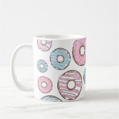 Mug Motif De Donuts, Donuts Roses, Donuts Bleus (Gauche)