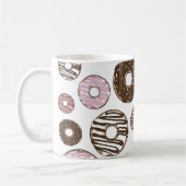 Mug Motif De Donuts, Donuts Roses, Donuts Brown (Gauche)