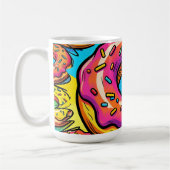Mug Motif de donuts Pop Art (Gauche)