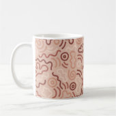 Mug Motif de doodle de fête abstrait (Gauche)