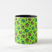Mug motif de doodle Neon Green des années 80/90 (Centre)