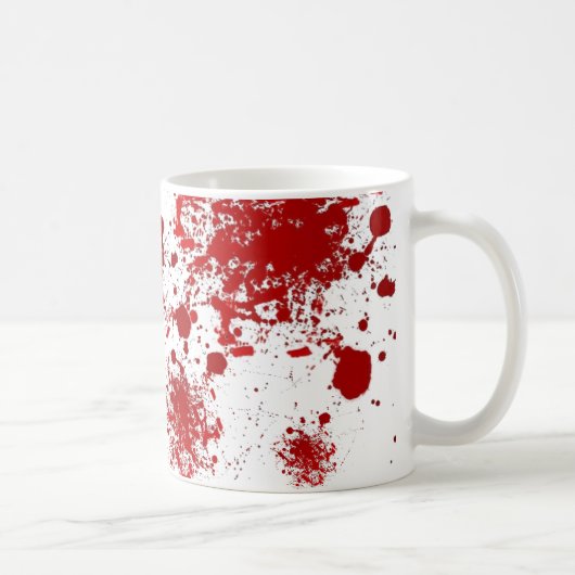 Mug Motif de égouttement d'éclaboussures de sang de (Droite)