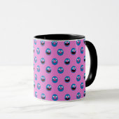 Mug Motif de face de Grover rose (Devant droit)