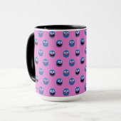 Mug Motif de face de Grover rose (Devant gauche)