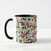 Mug Motif de face pour les filles Powerpuff (Gauche)