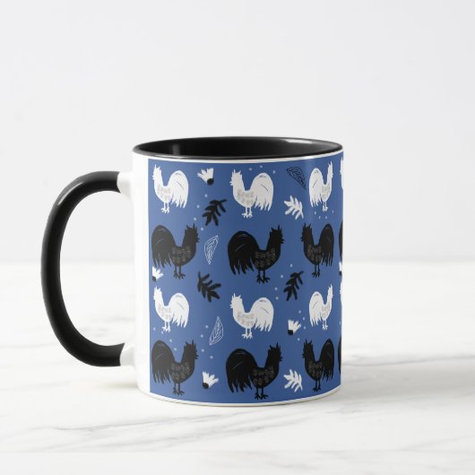 Mug Motif de ferme florale tiré à la main (Gauche)