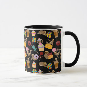 Mug Motif de festins de bonbon à paresse