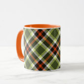 Mug Motif de feuillage d'automne moderne (Devant gauche)