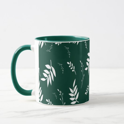 Mug motif de feuille (Gauche)