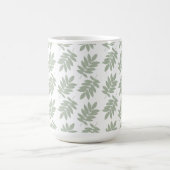 Mug Motif de feuille aînée vert+blanc (Centre)