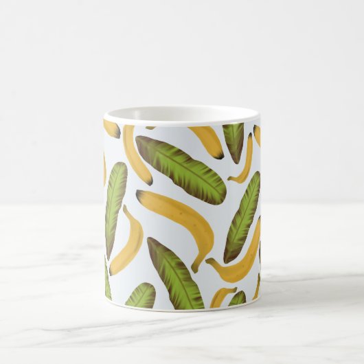 Mug Motif de feuille de banane tropicale (Centre)