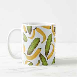 Mug Motif de feuille de banane tropicale