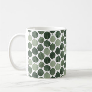 Mug Motif de feuille d'eucalyptus vert sauge Botanique