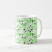 Mug Motif de feuille sans couture (Devant droit)