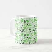Mug Motif de feuille sans couture (Devant gauche)