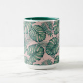 Mug Motif de feuille tropicale (Centre)