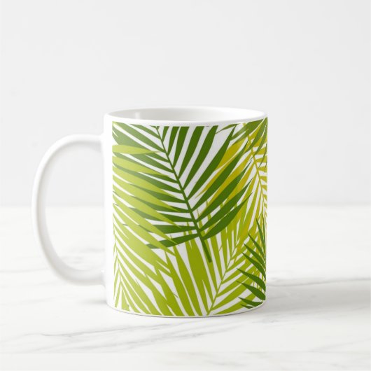 Mug Motif de feuilles (Gauche)
