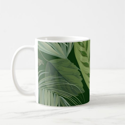 Mug Motif de feuilles (Gauche)