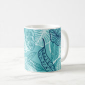 Mug Motif de feuilles (Devant droit)