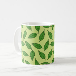 Mug Motif de feuilles, motif de feuille, feuilles de p