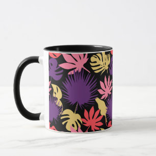 Mug Motif de feuilles tropicales sans couture