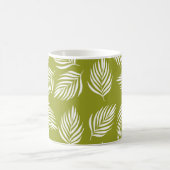 Mug Motif de feuilles vert citron décoratives (Centre)