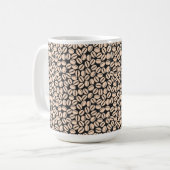 Mug Motif de fèves de café (Devant gauche)