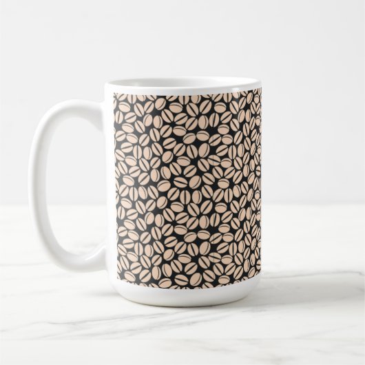 Mug Motif de fèves de café (Gauche)