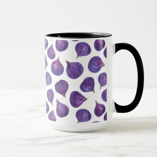 Mug Motif de figues aquarelle (Droite)
