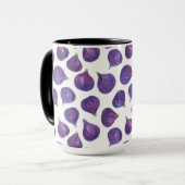 Mug Motif de figues aquarelle (Devant gauche)