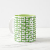 Mug - Motif de fil vert (Devant gauche)
