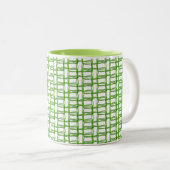 Mug - Motif de fil vert (Devant droit)