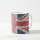 Mug Motif de filet à mailles fines avec drapeau Union (Devant droit)