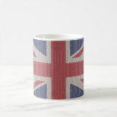 Mug Motif de filet à mailles fines avec drapeau Union (Centre)