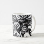 Mug Motif De Flèche Noir Et Blanc (Devant droit)