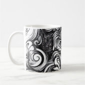 Mug Motif De Flèche Noir Et Blanc (Gauche)