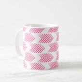 Mug Motif de flèche Tribal Rose (Devant gauche)