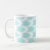Mug Motif de flèche Tribal Turquoise (Gauche)