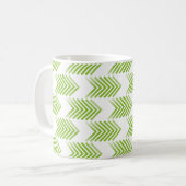 Mug Motif de flèche Tribal verte (Devant gauche)