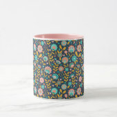 Mug Motif de fleur d'art populaire (Centre)