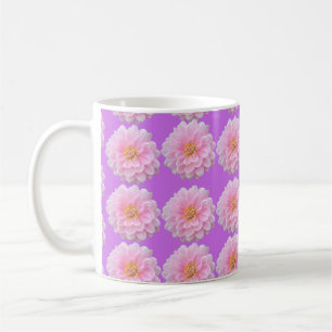 Mug Motif de fleur de dahlia rose pourpre