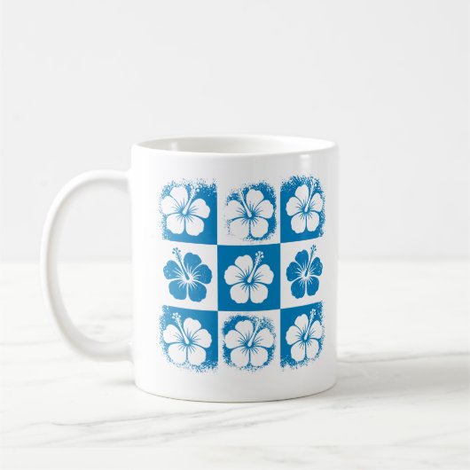 Mug Motif de fleur d'Hibiscus (Gauche)