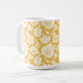 Mug Motif de fleur d'or (Devant gauche)