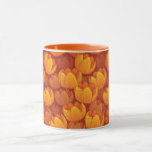 Mug Motif de fleur d'or (Centre)