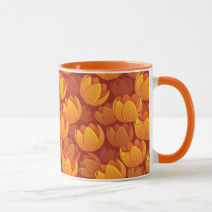 Mug Motif de fleur d'or