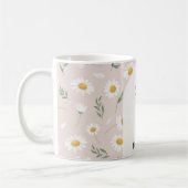 Mug Motif de fleur marguerite (Gauche)