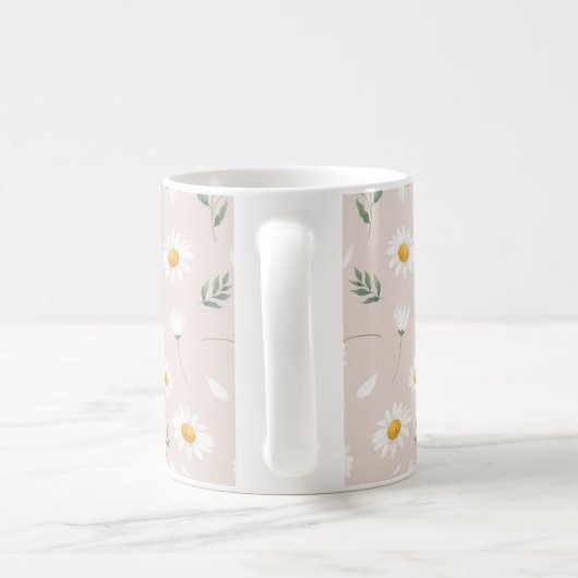 Mug Motif de fleur marguerite (Poignée)