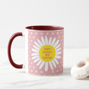 Mug Motif de fleur marguerite - Pureté, citation d'inn