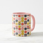 Mug Motif de fleur moderne de la moitié du siècle (Devant droit)