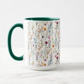 Mug Motif de fleur sauvage d'été (Gauche)